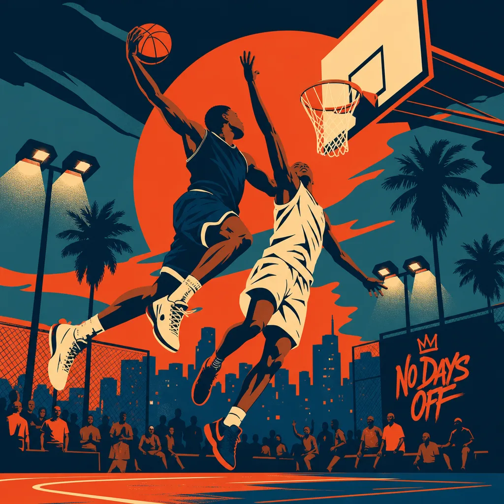 Basketball Dunk — Graphic Poster